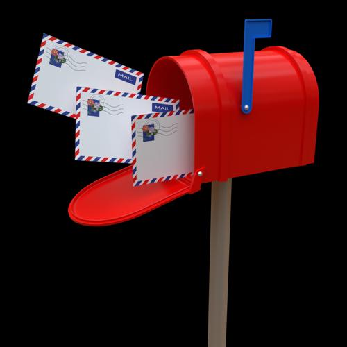 Post box with letters preview image
